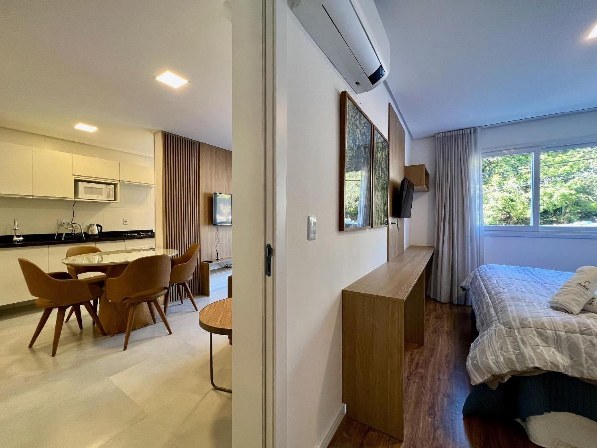 Apartamento Villa Hortensias 1Dorm Centro By Achei 卡内拉 外观 照片